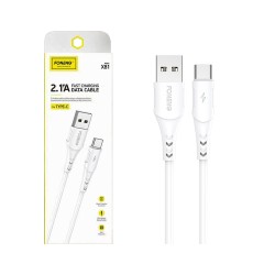 Foneng Type C Data Cable X81 2.1A 1m White Foneng Type C Data Cable X81 2.1A 1m White
